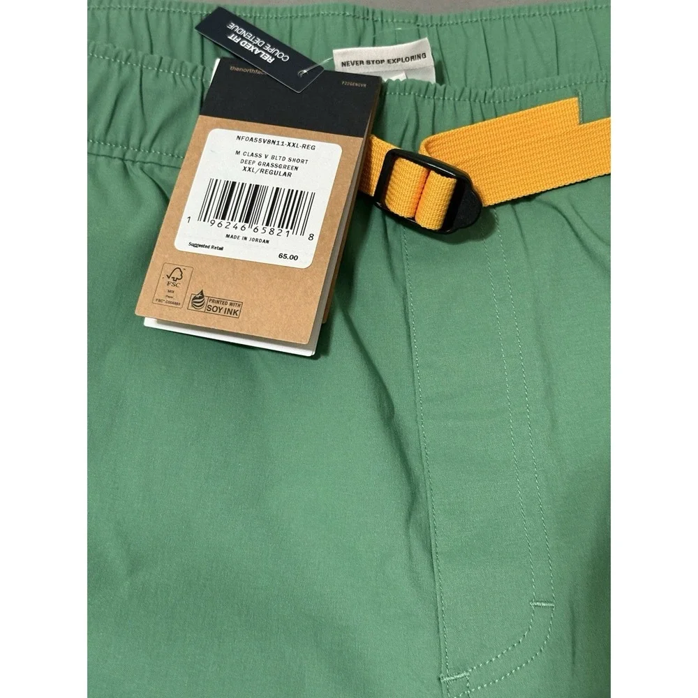 The North Face Men's XXL Deep Grass Green‎ Class V Belted Short
